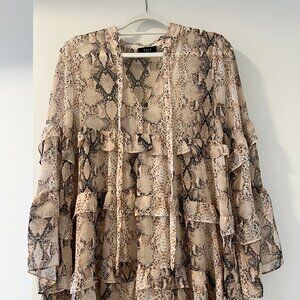 Vici Collection Flowy Snakeskin Dress